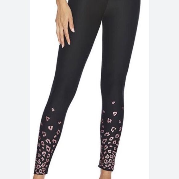 BEACH RIOT Leggings Leopard NEW High Waist REVOLVE Metallic Black Size S - Picture 8 of 16